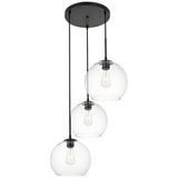 Baxter 3 - Light 20.1 - Inch Pendant | Elegant Lighting | Home Elegance USA