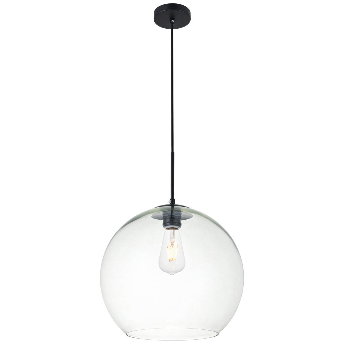 Baxter 1 - Light 13.8 - Inch Pendant | Elegant Lighting | Home Elegance USA