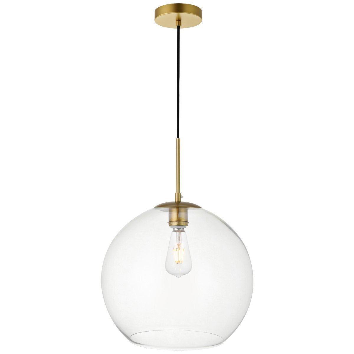 Baxter 1 - Light 13.8 - Inch Pendant | Elegant Lighting | Home Elegance USA