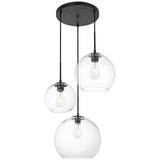 Baxter 3 - Light 20.9 - Inch Pendant | Elegant Lighting | Home Elegance USA