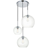 Baxter 3 - Light 20.9 - Inch Pendant | Elegant Lighting | Home Elegance USA