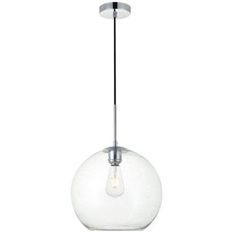 Baxter 1 - Light 11.8 - Inch Pendant With Clear Glass | Elegant Lighting - ELL - LD2224C - Home Elegance USA - 25