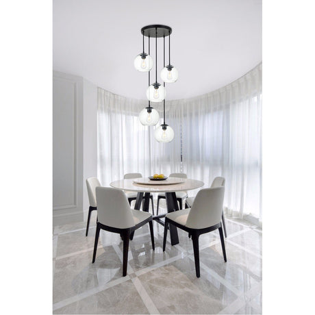 Baxter 5-Light Round Pendant | Elegant Lighting