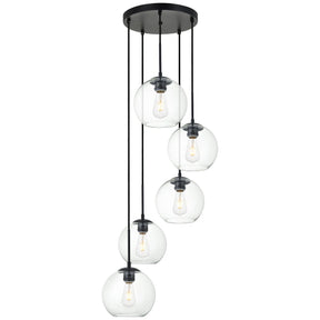 Baxter 5-Light Round Pendant | Elegant Lighting