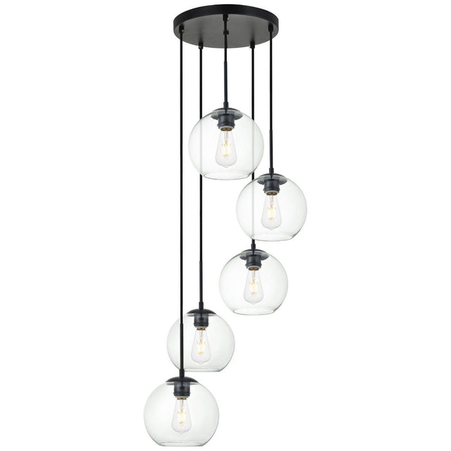 Baxter 5 - Light Round Pendant | Elegant Lighting | Home Elegance USA