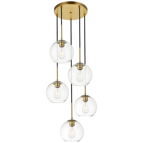 Baxter 5-Light Round Pendant | Elegant Lighting