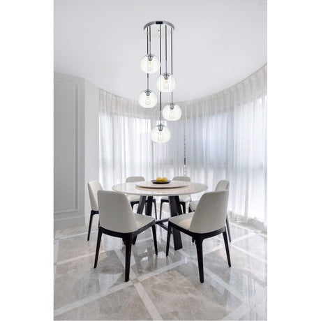 Baxter 5-Light Round Pendant | Elegant Lighting