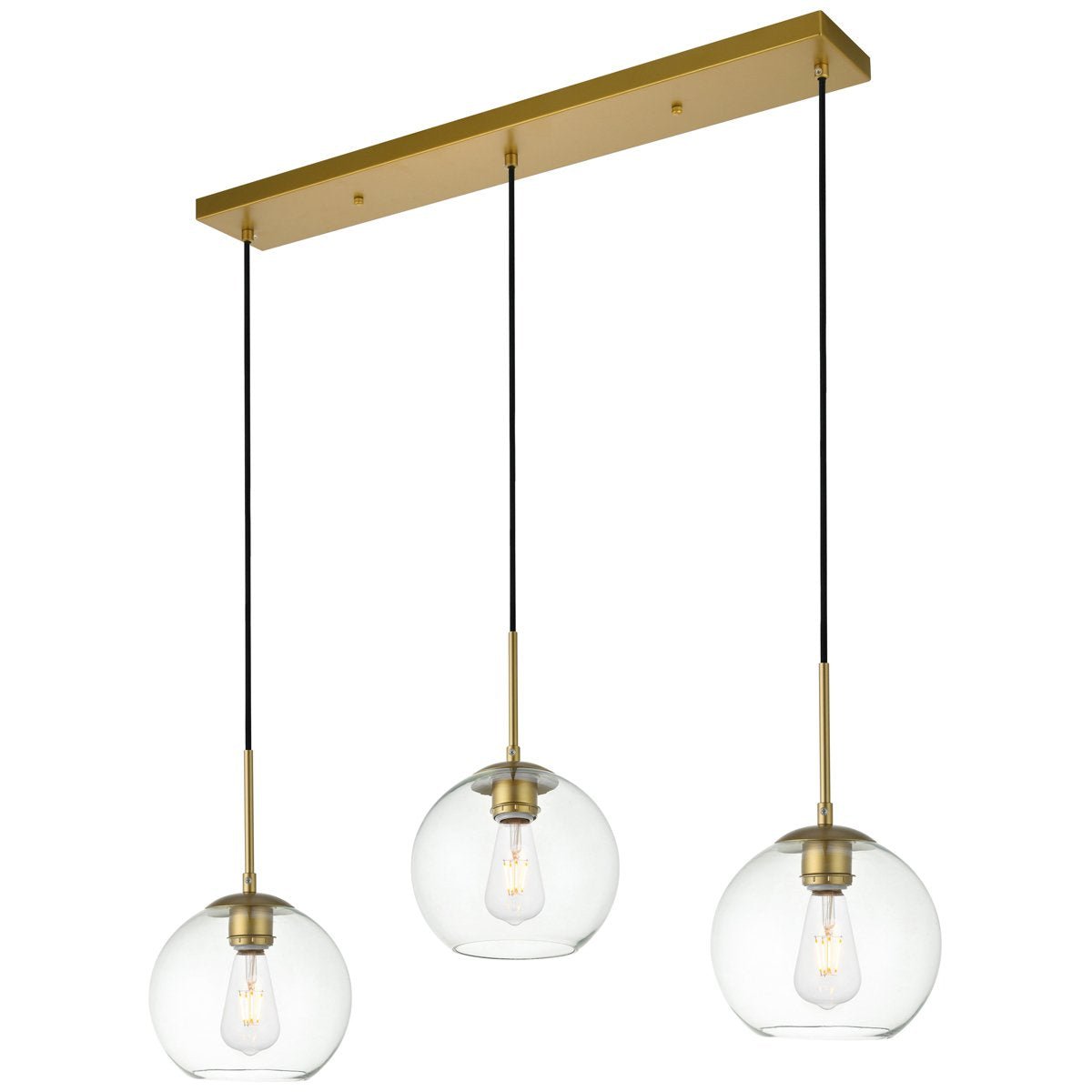 Baxter 3 - Light 36 - Inch Pendant | Elegant Lighting | Home Elegance USA