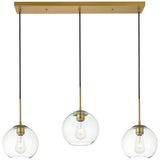 Baxter 3 - Light 36 - Inch Pendant | Elegant Lighting | Home Elegance USA