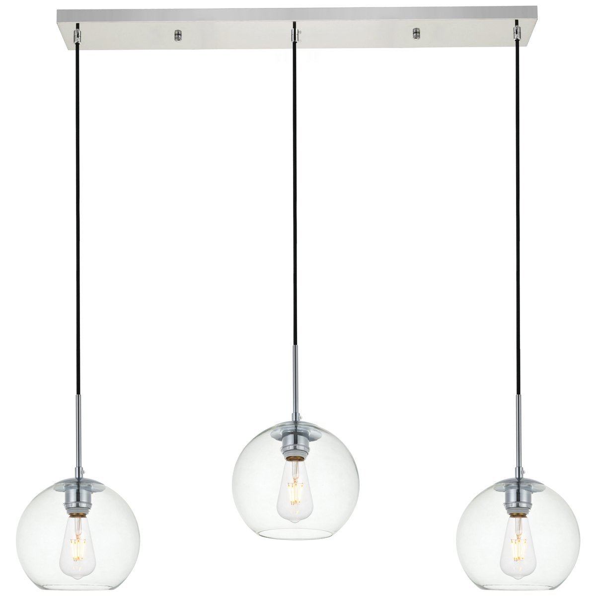 Baxter 3 - Light 36 - Inch Pendant | Elegant Lighting | Home Elegance USA