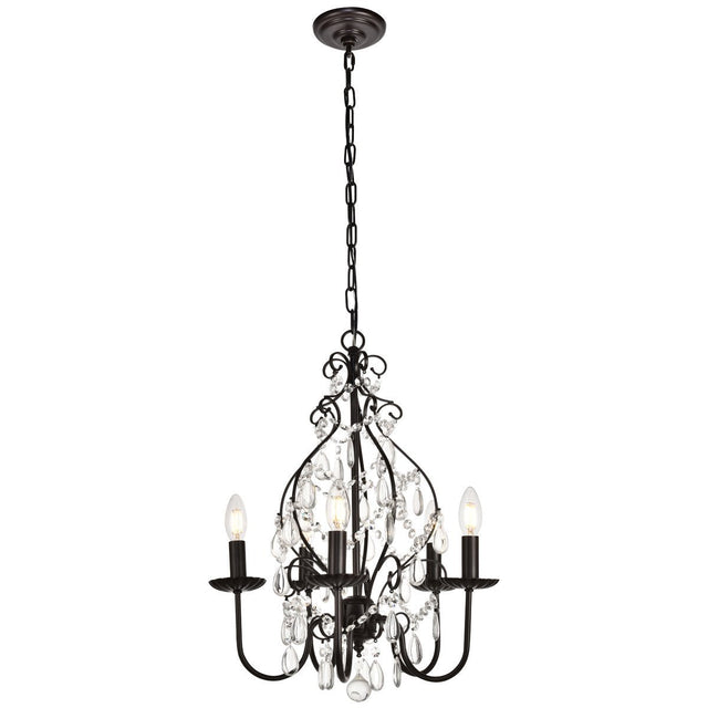 Blaise 17 - Inch Pendant In Oil Rubbed Bronze | Elegant Lighting - ELL - LD5003D17ORB - Home Elegance USA - 1