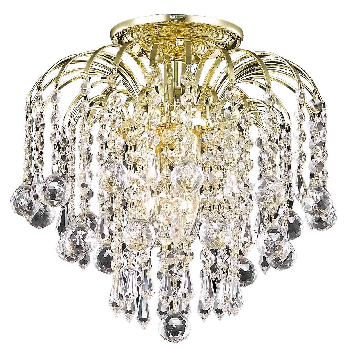 Addison 12 - Inch Flush Mount | Elegant Lighting - ELL - LD6802F12G - Home Elegance USA - 3