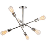 Axel 6 - Light Flush Mount | Elegant Lighting - ELL - LD8003D17PN - Home Elegance USA - 24