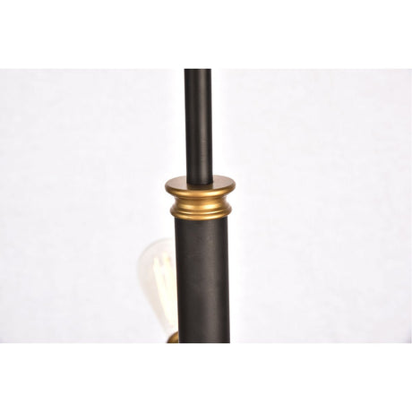 Axel Chandelier In Black And Brass | Elegant Lighting - ELL - LD8003D28BK - Home Elegance USA - 8