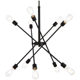 Axel 10 - Light Black Pendant With Hanging Rod | Elegant Lighting | Home Elegance USA