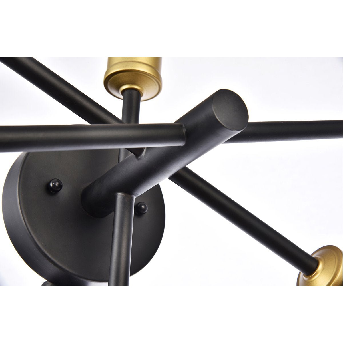 Axel Wall Sconce In Black And Brass | Elegant Lighting | Home Elegance USA