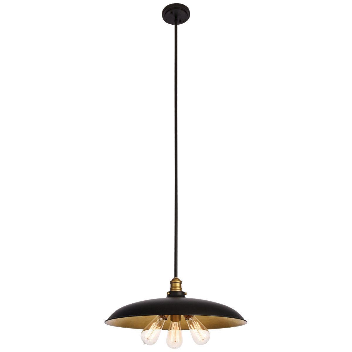 Anders Chandelier In Black And Brass | Elegant Lighting | Home Elegance USA