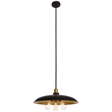 Anders Chandelier In Black And Brass | Elegant Lighting - ELL - LD8004D20BK - Home Elegance USA - 2