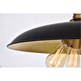 Anders Chandelier In Black And Brass | Elegant Lighting | Home Elegance USA