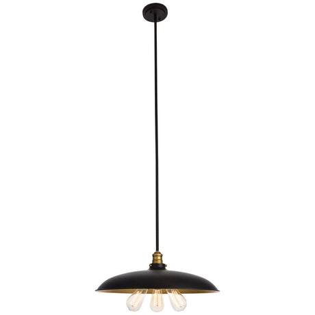 Anders Chandelier In Black And Brass | Elegant Lighting - ELL - LD8004D20BK - Home Elegance USA - 1