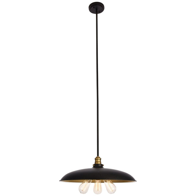 Anders Chandelier In Black And Brass | Elegant Lighting | Home Elegance USA