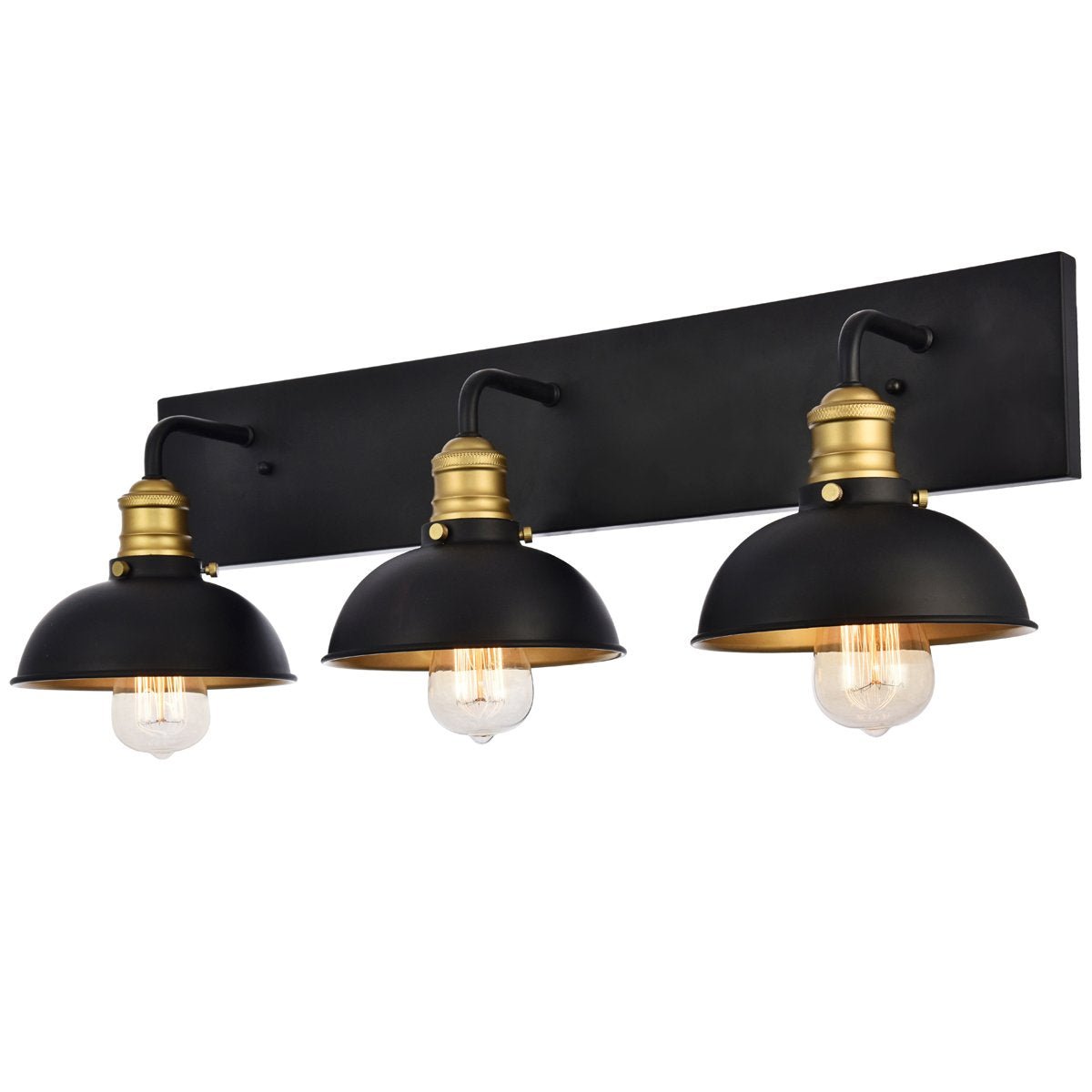 Anders Wall Sconce Black And Brass | Elegant Lighting | Home Elegance USA