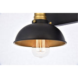 Anders Wall Sconce Black And Brass | Elegant Lighting | Home Elegance USA