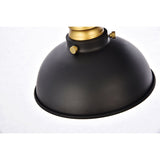 Anders Wall Sconce Black And Brass | Elegant Lighting | Home Elegance USA