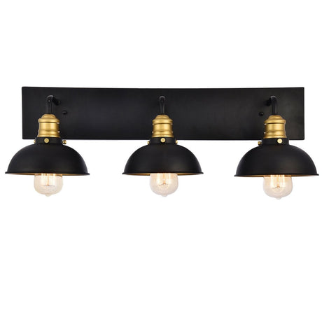 Anders Wall Sconce Black And Brass | Elegant Lighting - ELL - LD8004W27BK - Home Elegance USA - 1