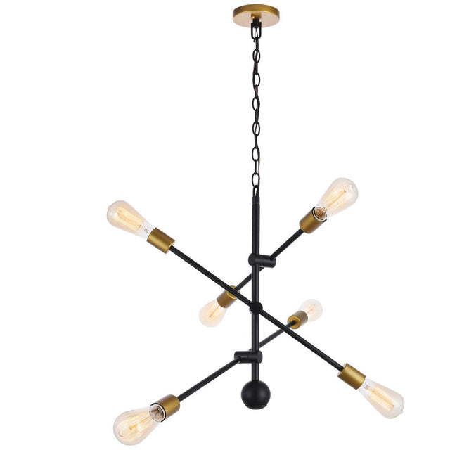 Axel 6 - Light 29 - Inch Pendant | Elegant Lighting | Home Elegance USA