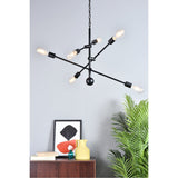 Axel 6 - Light Black Pendant With Chain | Elegant Lighting | Home Elegance USA