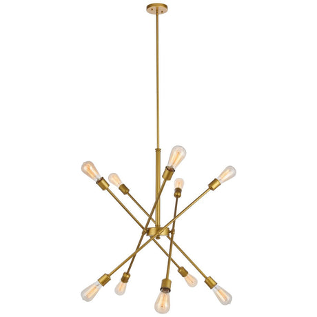 Axel 10 - Light Pendant | Elegant Lighting - ELL - LD8019D28BR - Home Elegance USA - 1