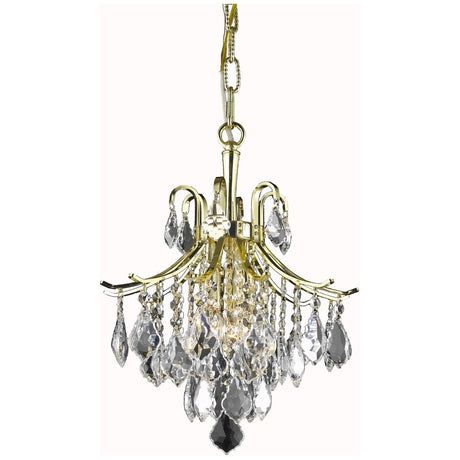 Amelia 3 - Light Crystal Pendant | Elegant Lighting - ELL - LD8100D12G - Home Elegance USA - 3