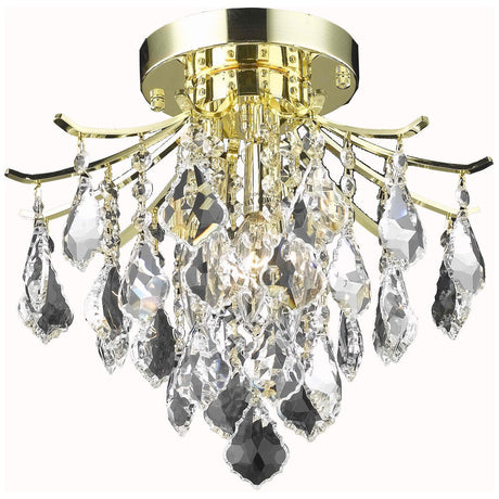 Amelia 12 - Inch Crystal Flush Mount | Elegant Lighting - ELL - LD8100F12G - Home Elegance USA - 3