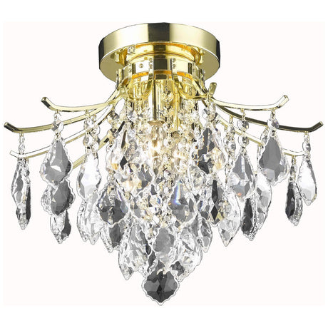 Amelia 16 - Inch Crystal Flush Mount | Elegant Lighting - ELL - LD8100F16G - Home Elegance USA - 3