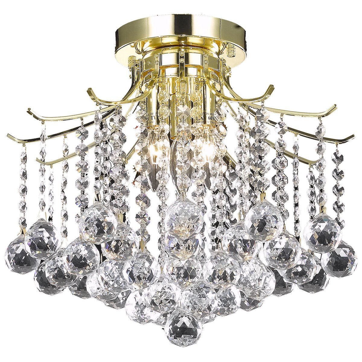 Amelia 16 - Inch Flush Mount | Elegant Lighting - ELL - LD8200F17G - Home Elegance USA - 3