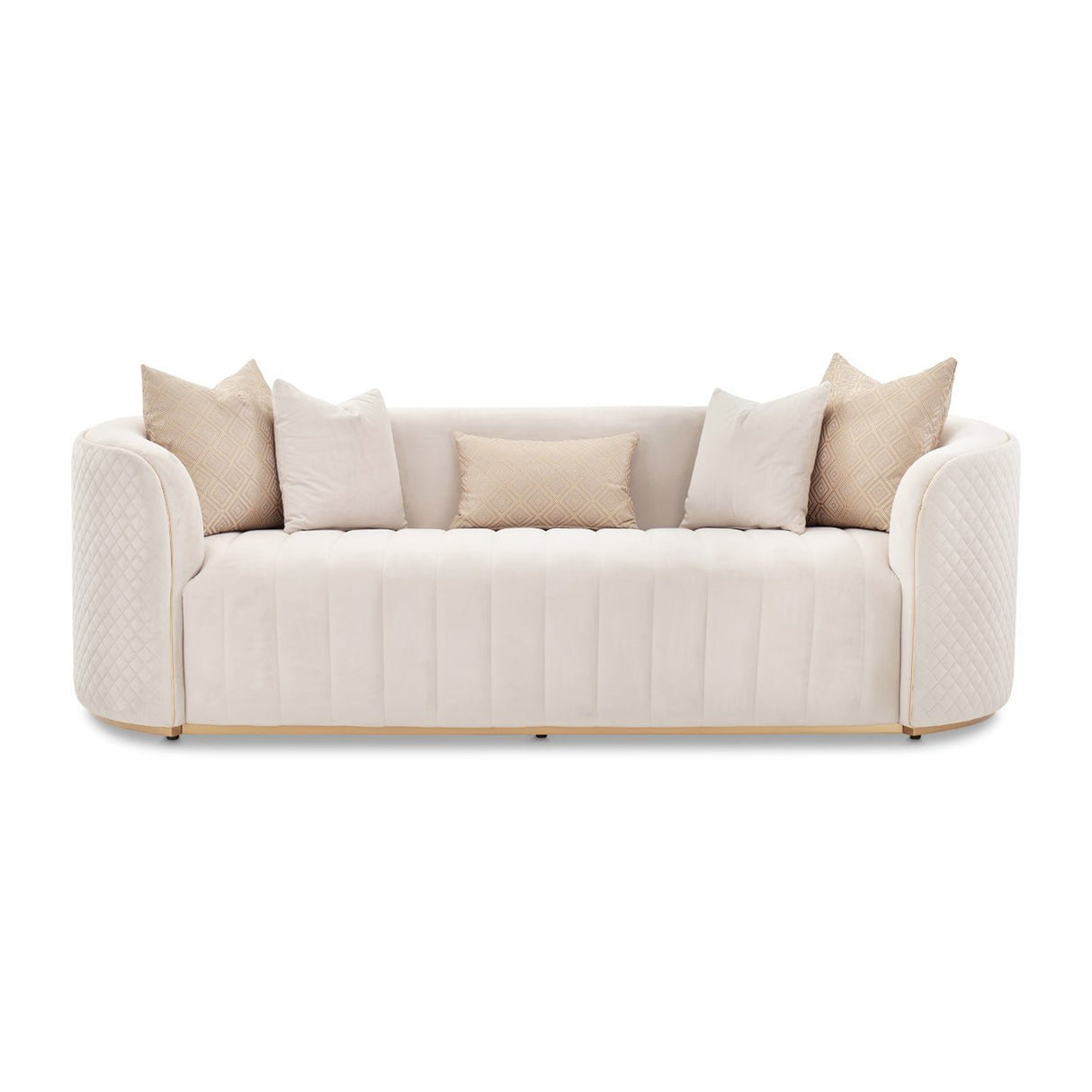 Ariana Velvet Sofa | Aico - LFR - ARNA815 - BGE - 806 - Home Elegance USA - 5