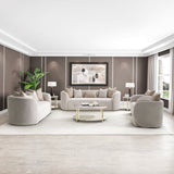 Ariana Velvet Sofa | Aico - LFR - ARNA815 - BGE - 806 - Home Elegance USA - 4