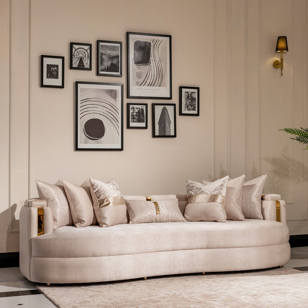 Carmela Mansion Sofa | Aico | Home Elegance USA