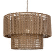 Biswas Woven Jute 1 Light Pendant | Uttermost | Home Elegance USA