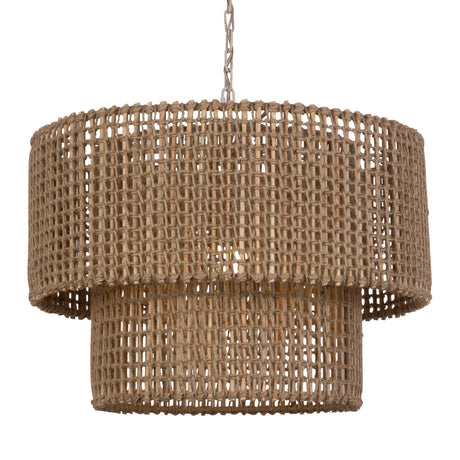 Biswas Woven Jute 1 Light Pendant | Uttermost - UM - 21595 - Home Elegance USA - 1