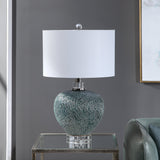 Almera Dark Teal Table Lamp | Uttermost | Home Elegance USA