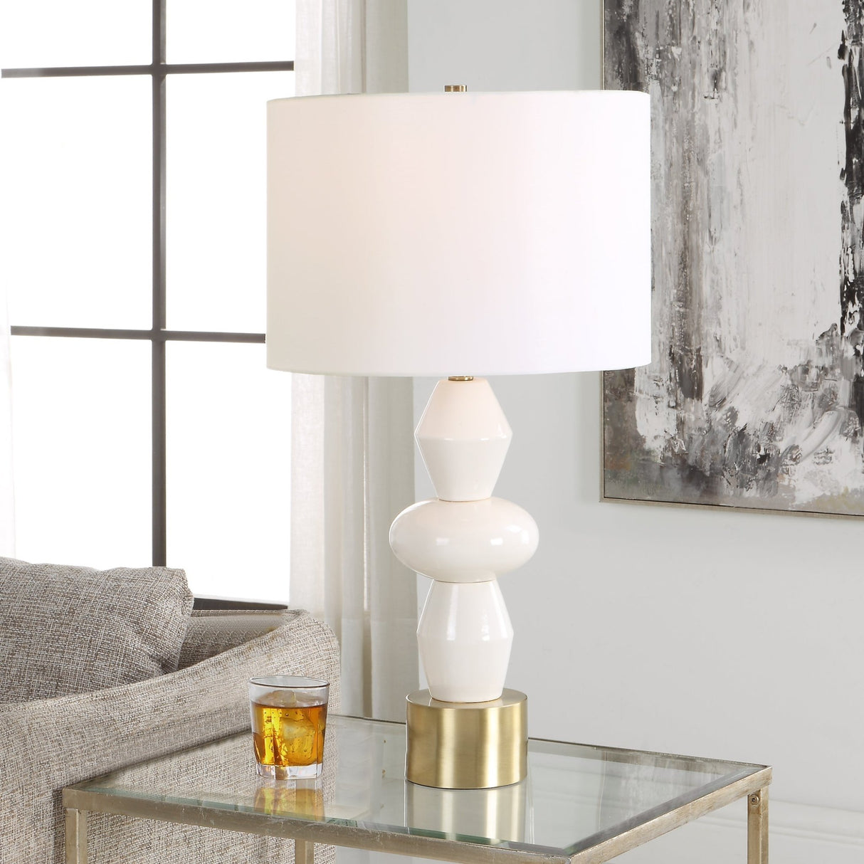 Architect White Table Lamp | Uttermost | Home Elegance USA