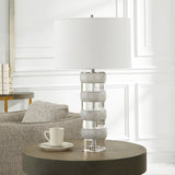 Band Together Crystal & Wood Table Lamp | Uttermost | Home Elegance USA