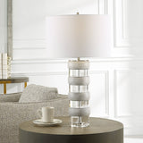 Band Together Crystal & Wood Table Lamp | Uttermost | Home Elegance USA