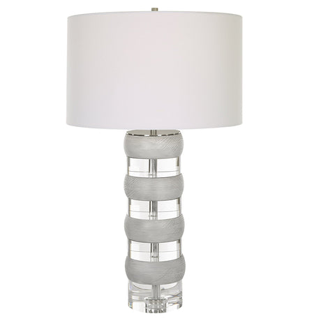 Band Together Crystal & Wood Table Lamp | Uttermost | Home Elegance USA