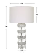 Band Together Crystal & Wood Table Lamp | Uttermost | Home Elegance USA