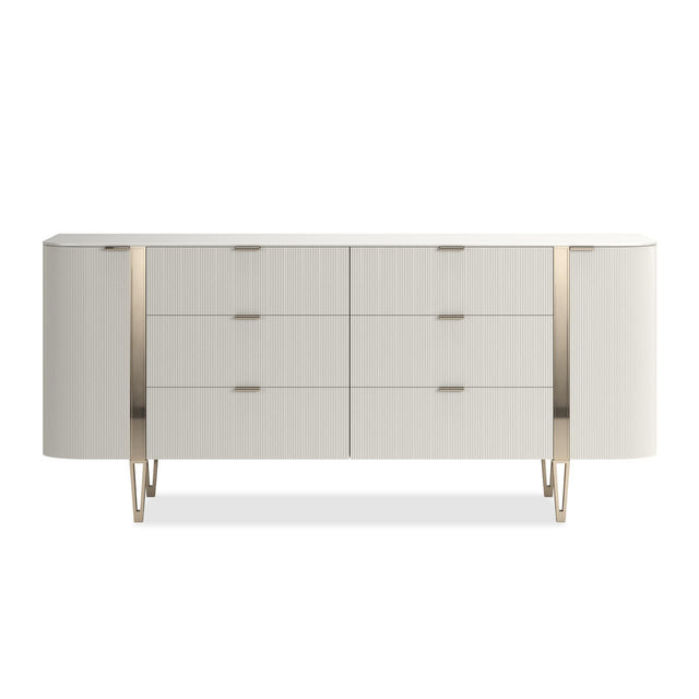 Love At First Sight 78 | Caracole Classic | Matte Pearl, Oracle Gold & Dark Chocolate Finish - sold by Home Elegance USA