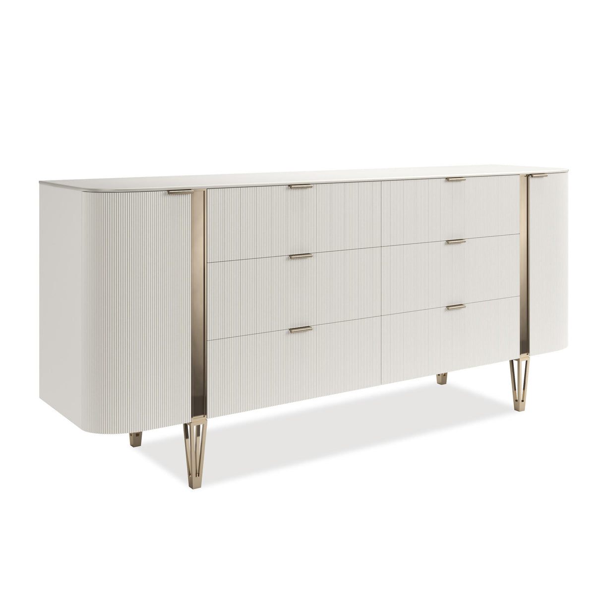 Love At First Sight 78 | Caracole Classic | Matte Pearl, Oracle Gold & Dark Chocolate Finish - sold by Home Elegance USA