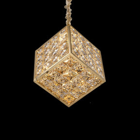 Cubes Chandelier, Small - Lt-Ch1004-Gld - Aico Furniture